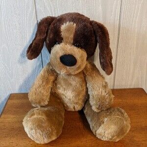 Build A Bear Double Brown Stuffed Plush Dog EUC